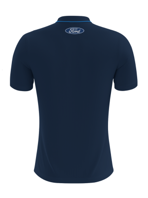 FORD MEN'S NAVY POLYESTER POLO SHIRT - Image 2