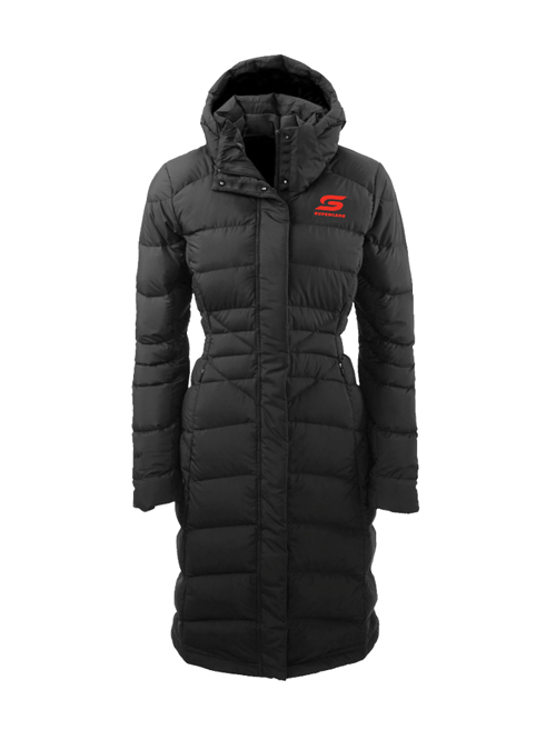 Kathmandu women's longline 2024 drifill down jacket